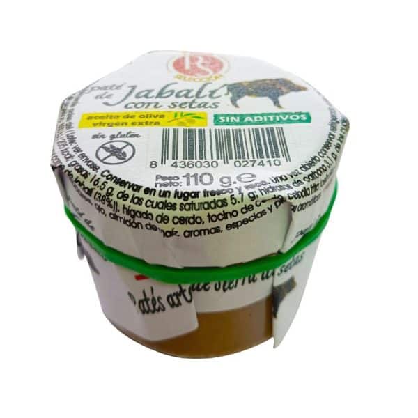Jabalí con setas